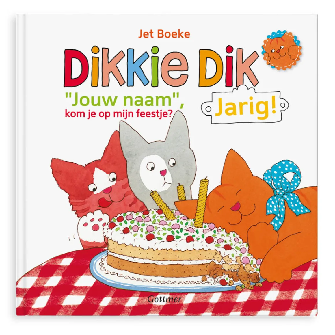 Boek "Dikkie Dik is jarig" met naam