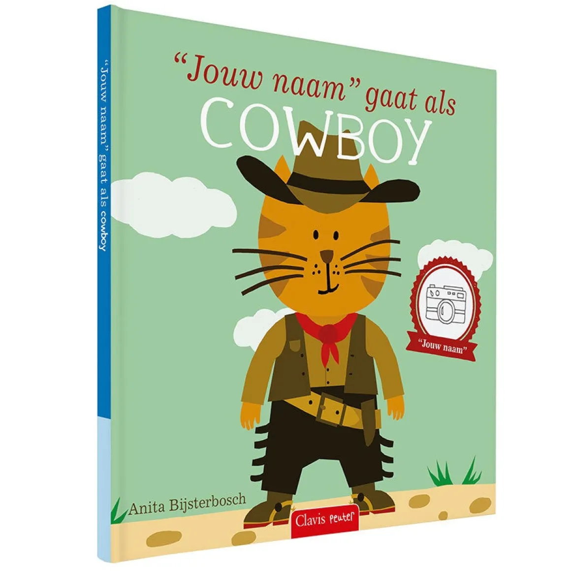 Boek "Ik ga als cowboy" met naam