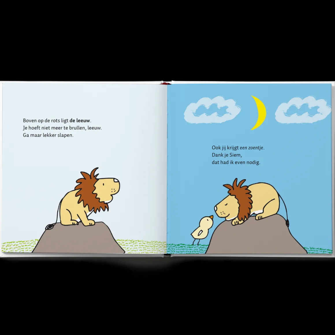 Boek "100 kusjes voor het slapengaan" met naam
