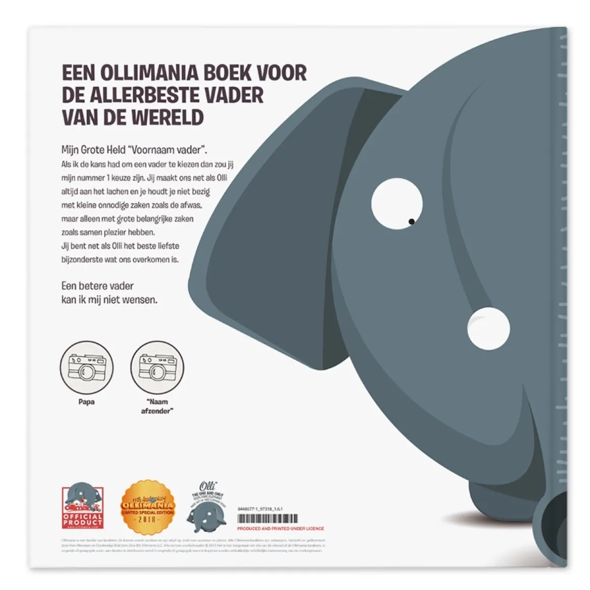 Boek met naam XXL - Ollimania - Beste vader van de wereld