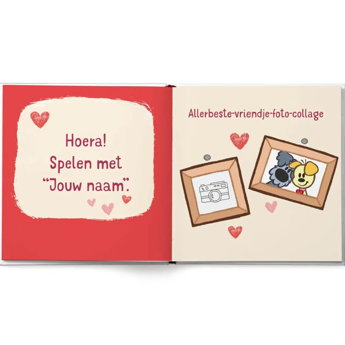 Boek "Woezel & Pip - spelen met jou" met naam