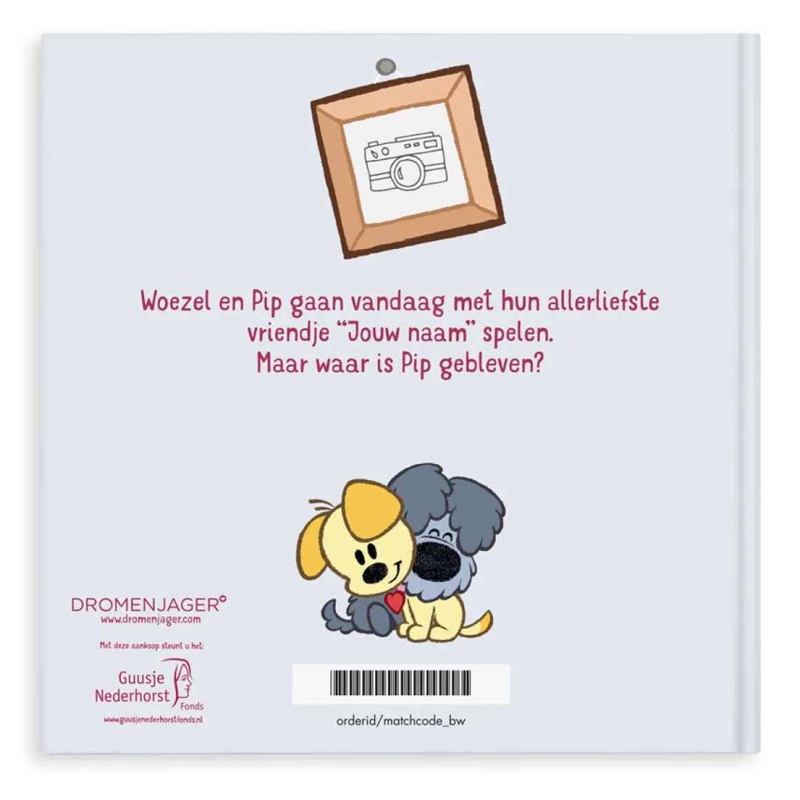 Boek "Woezel & Pip - spelen met jou" met naam