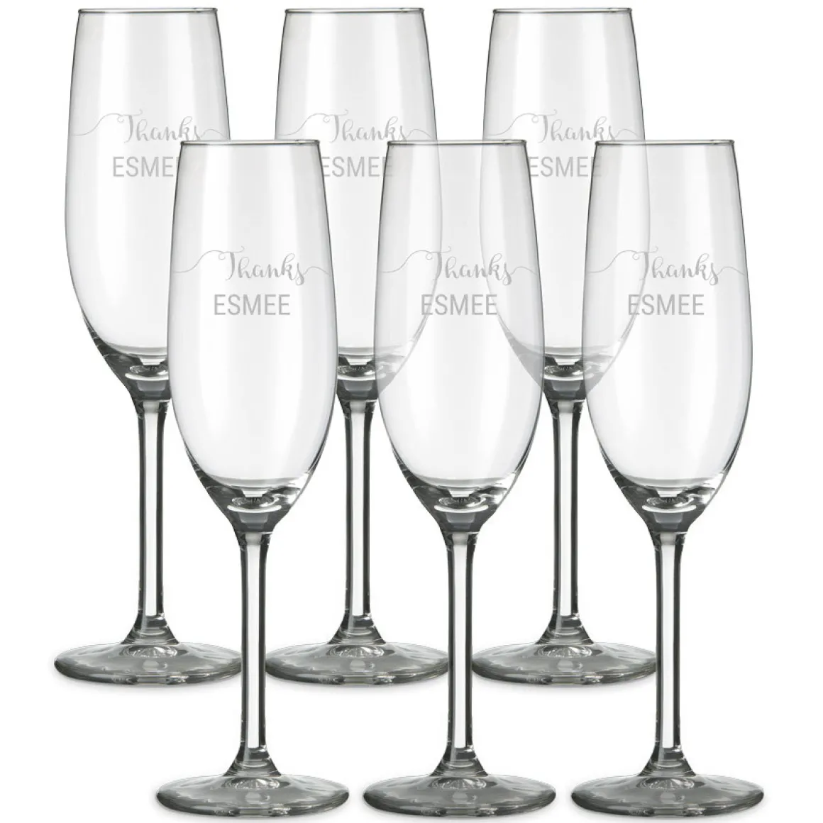 Champagneglas graveren