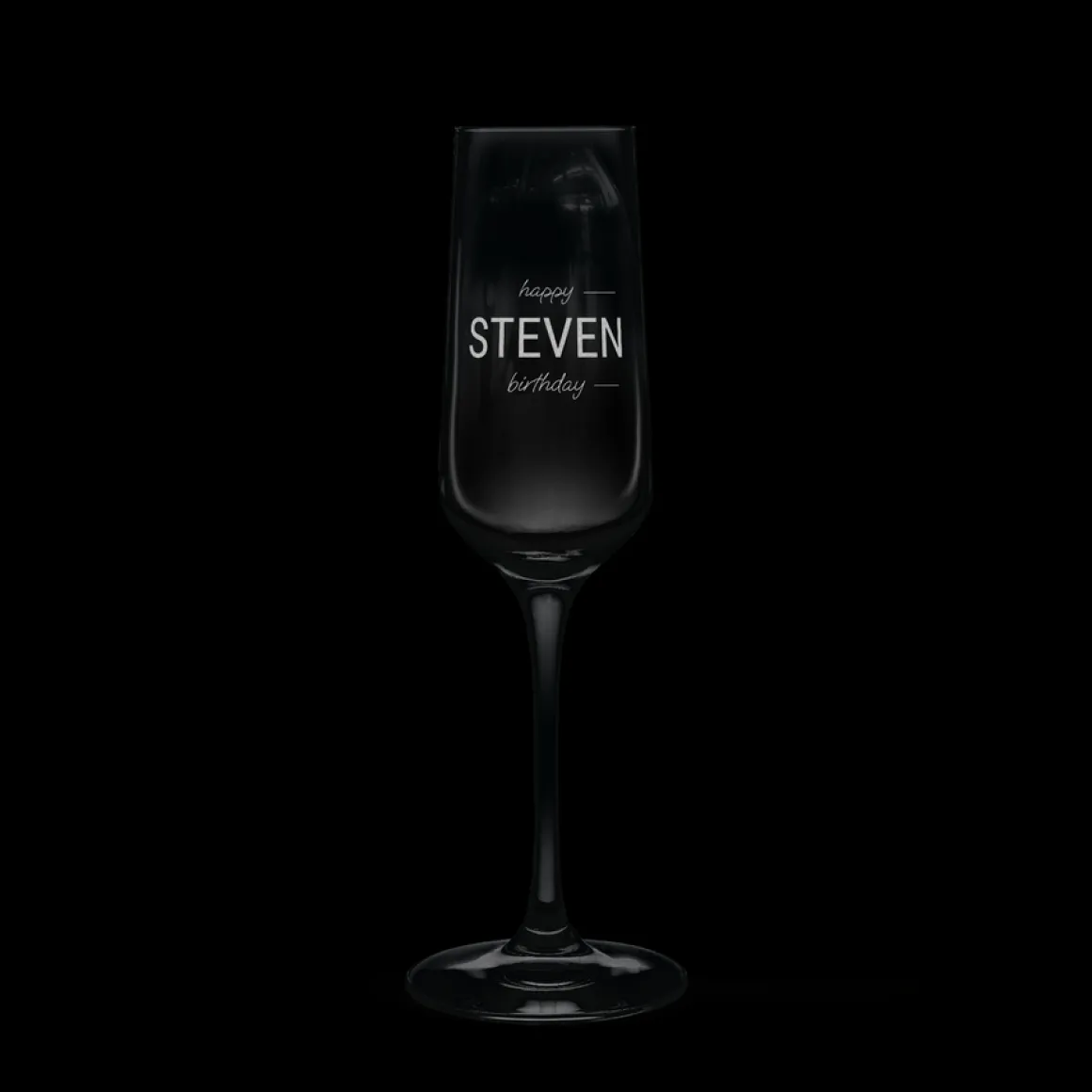 Champagneglas graveren