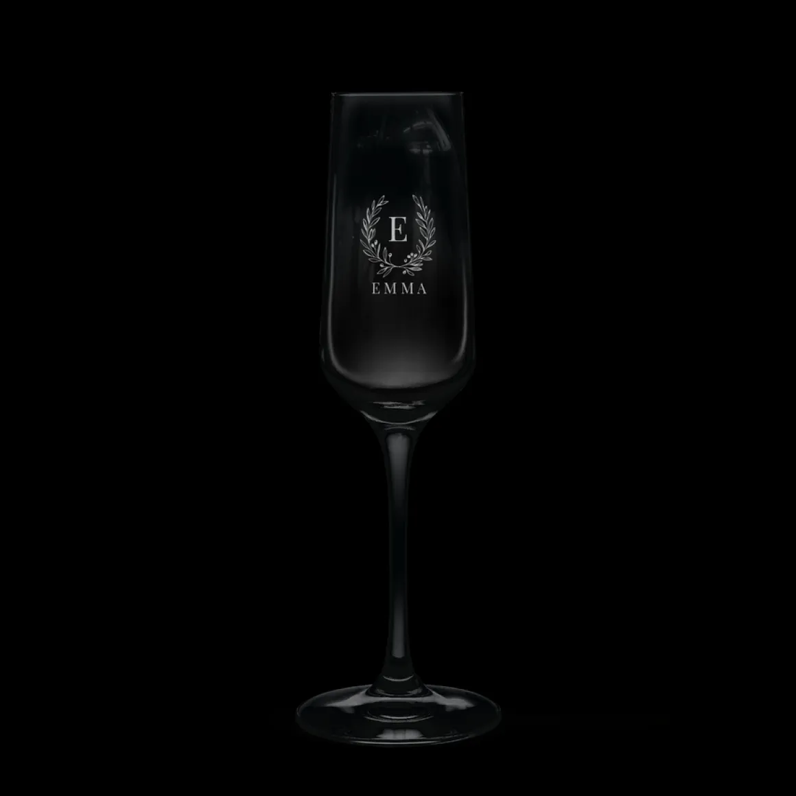 Champagneglas graveren