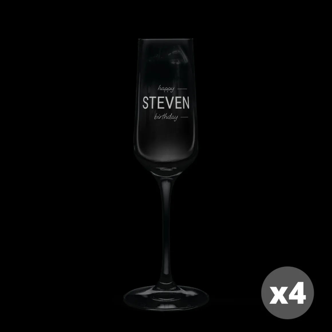 Champagneglas graveren