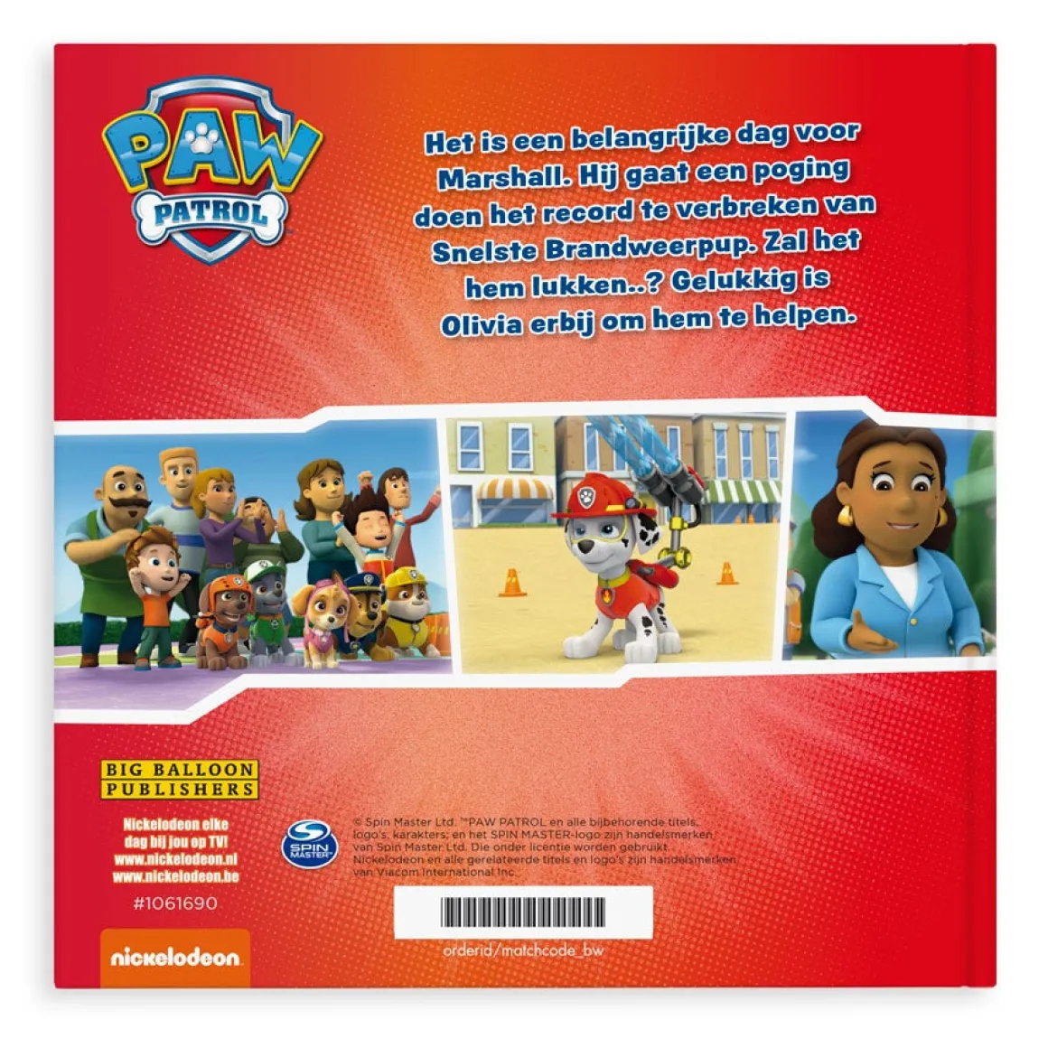 Paw Patrol boek met eigen naam