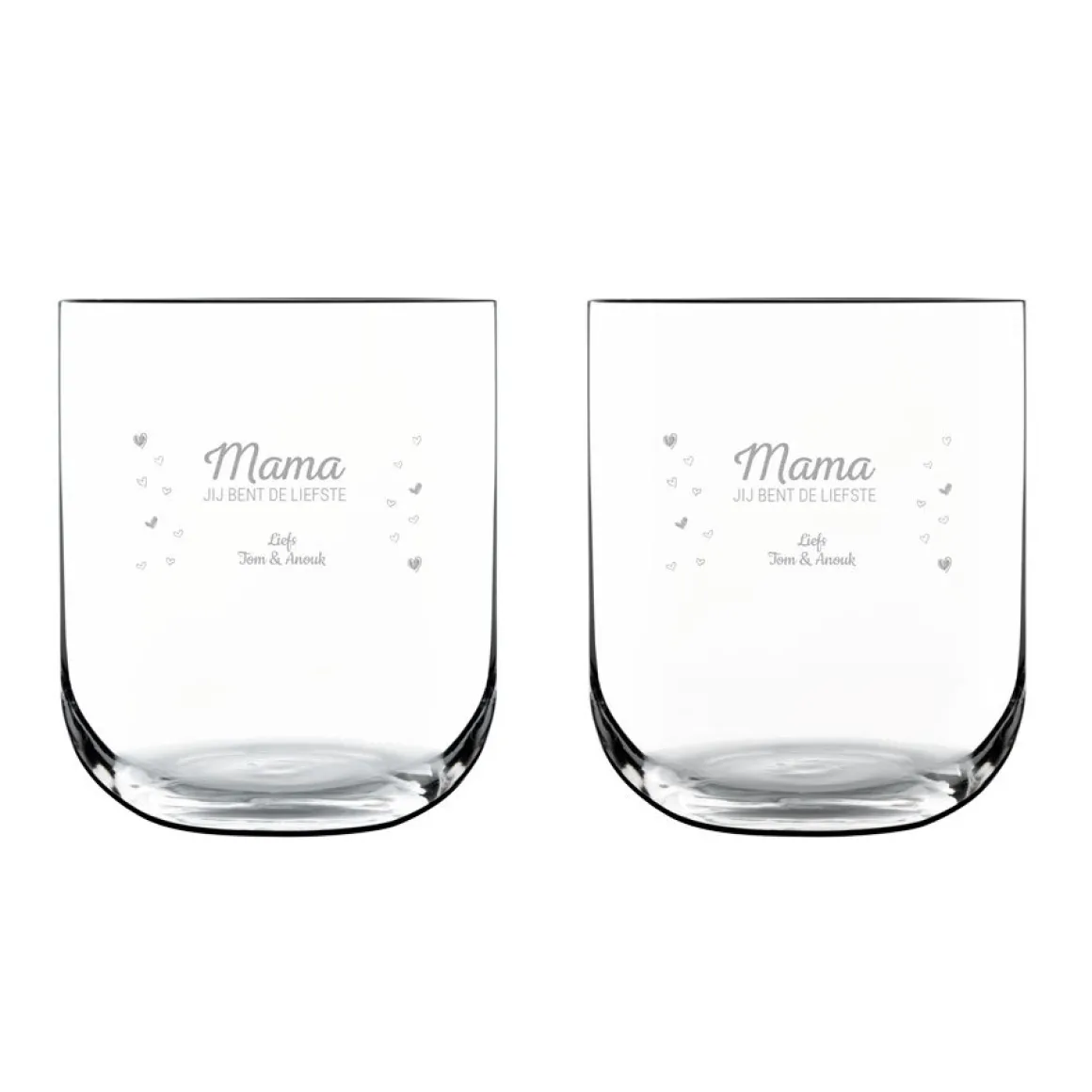 Waterglas deluxe graveren