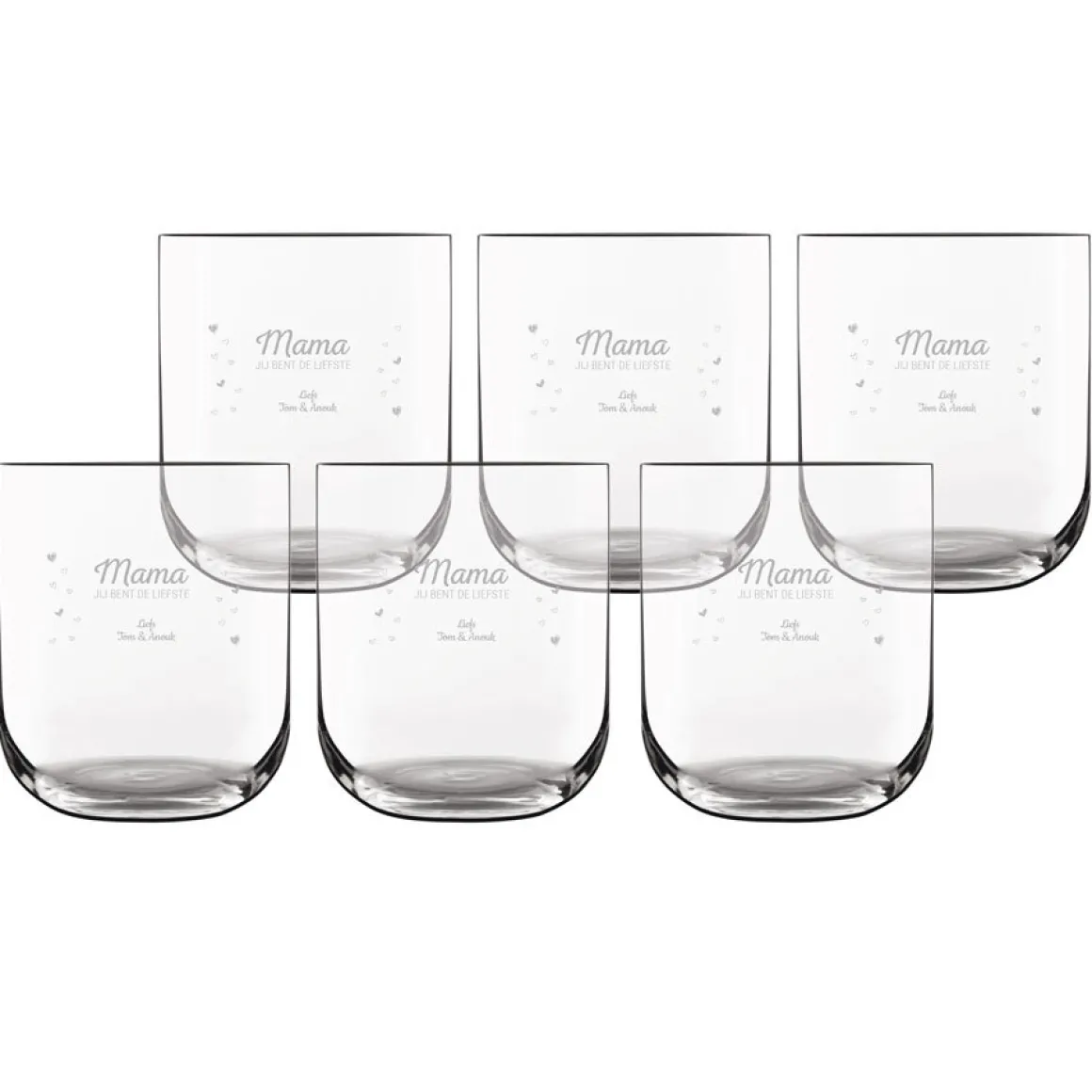 Waterglas deluxe graveren