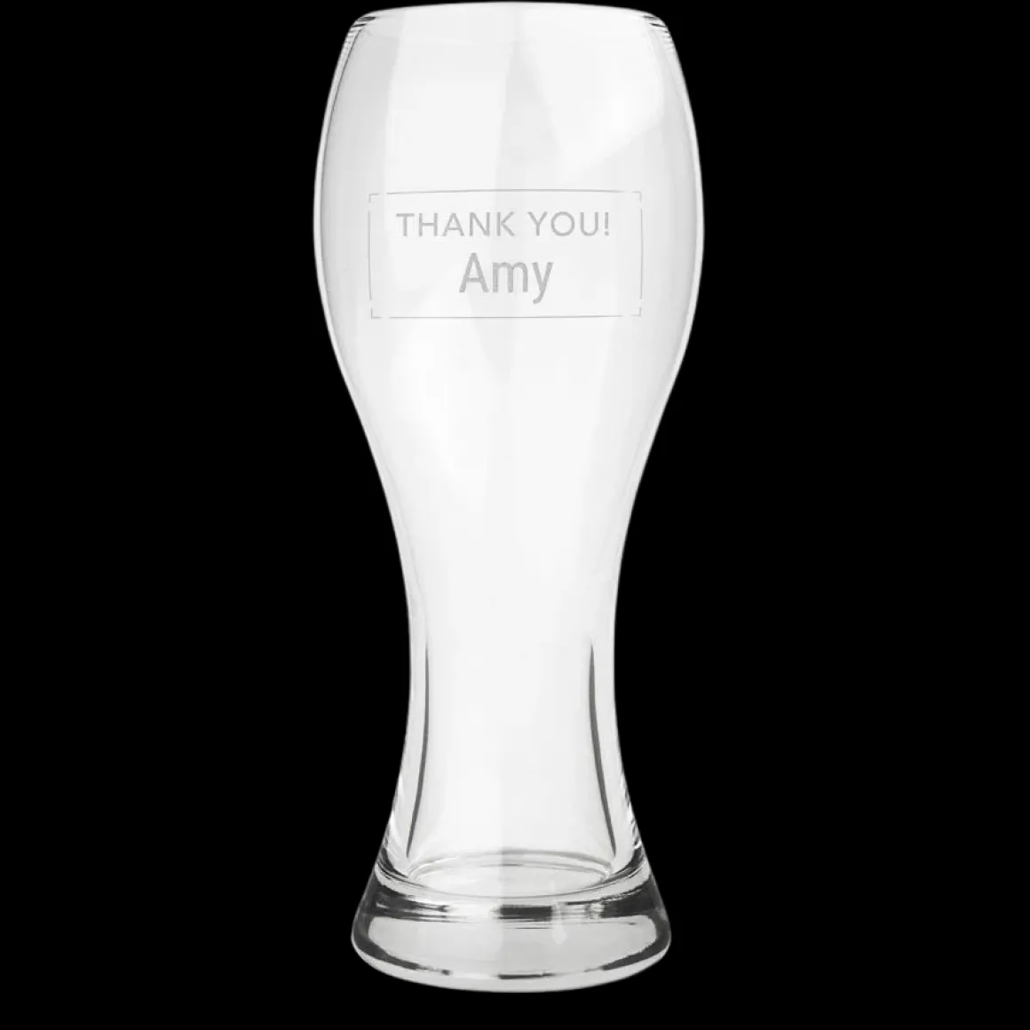 Weizen bierglas met naam graveren