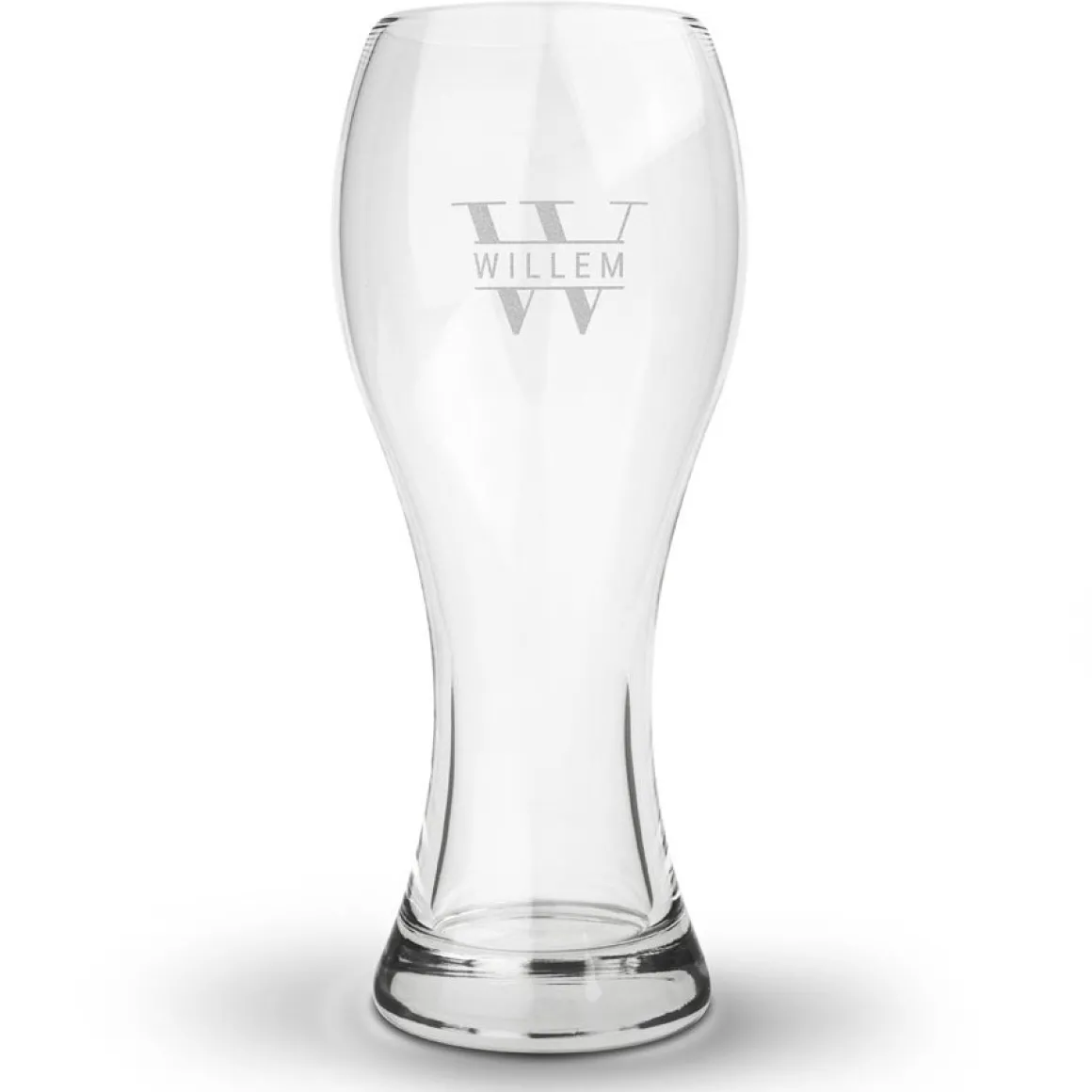 Weizen bierglas met naam graveren